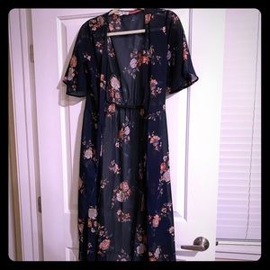 Dry Goods Boutique Floral swim cover/duster